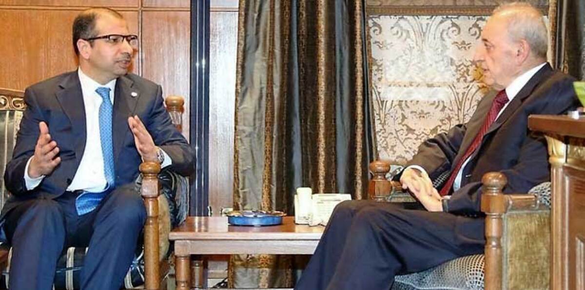رئيس البرلمان العراقي يقطع زيارته لبيروت