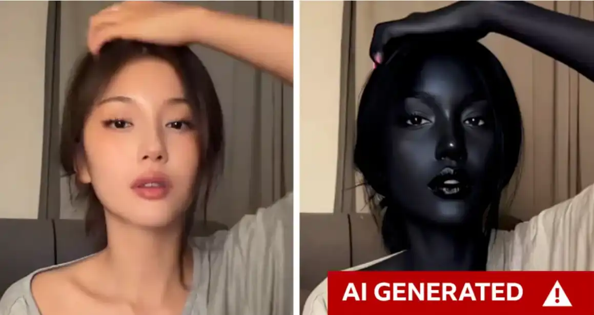 عارضة الأزياء الماليزية "ريا أولان" الحقيقية والنسخة المزيفة