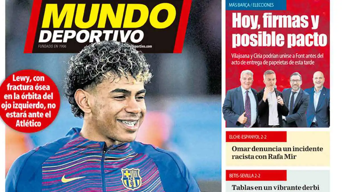 عناوين الصحف الرياضية: الفيناليسما في مهب الريح.. و"ريمونتادا" ممكنة مع يامال