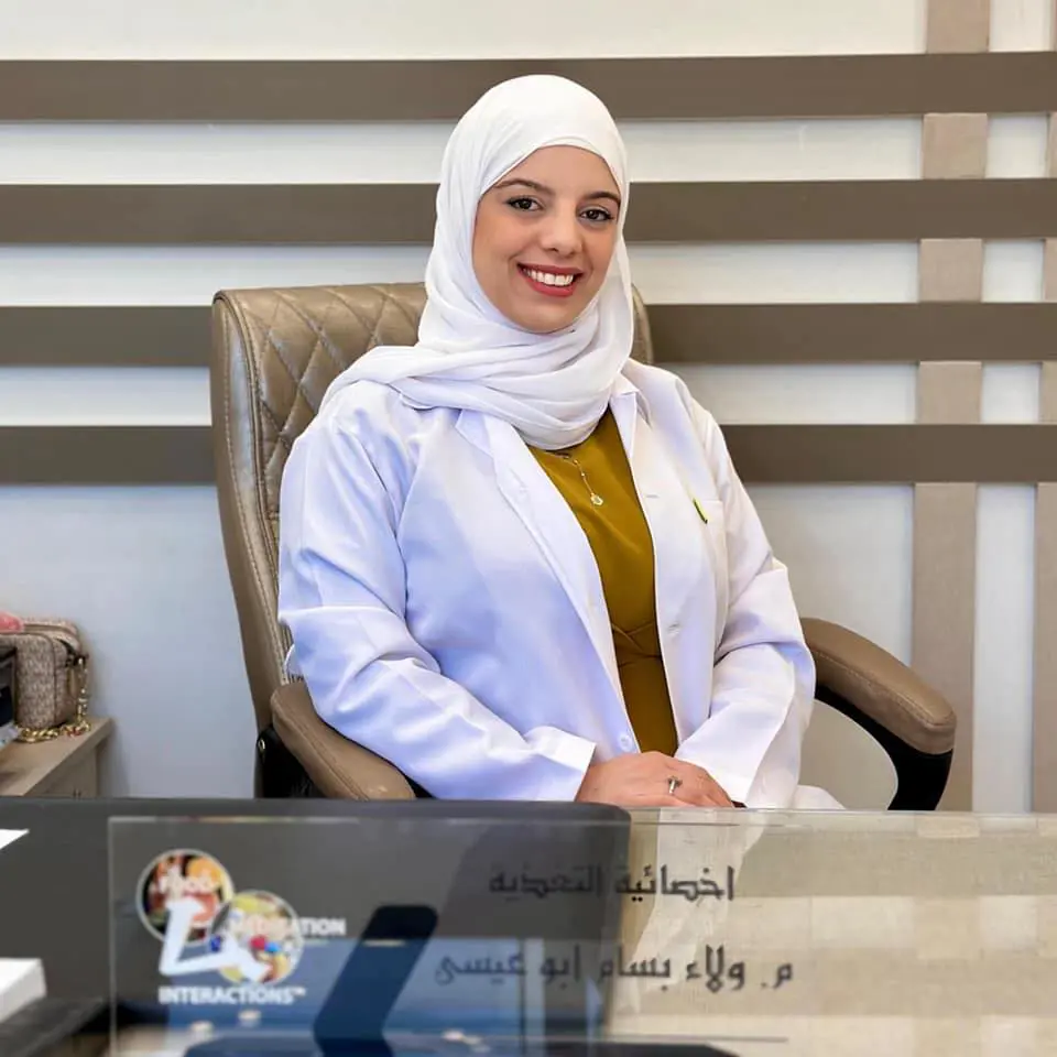 أخصائية التغذية ولاء أبو عيسى