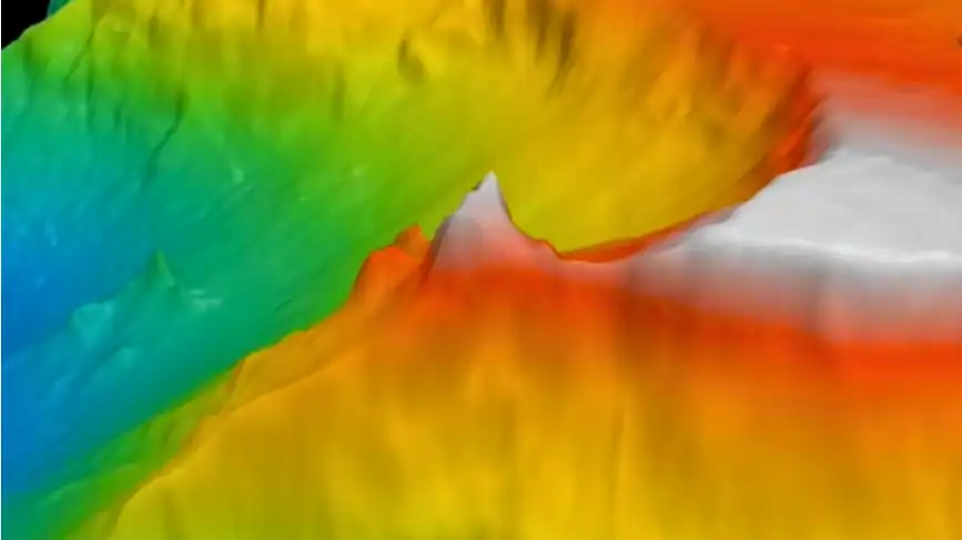 التضاريس تحت الماء 