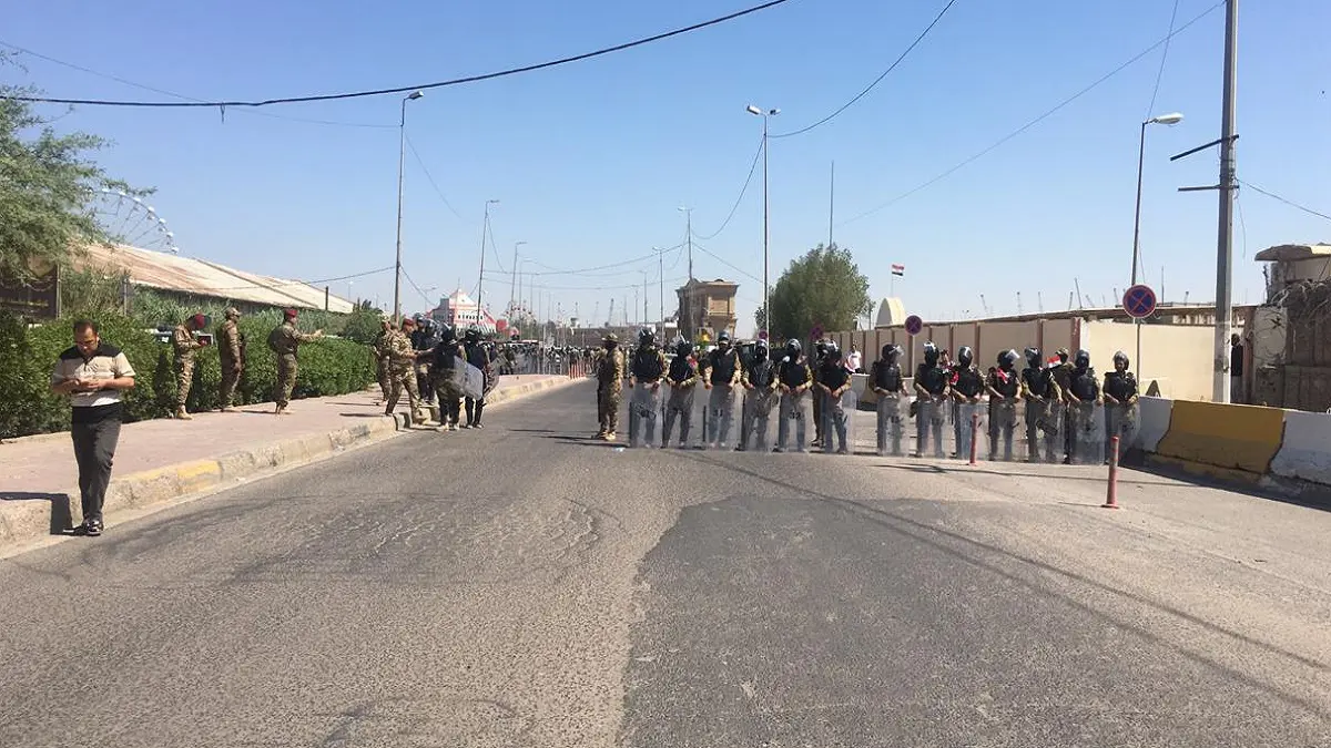 تظاهرات غاضبة في البصرة العراقية (صور)