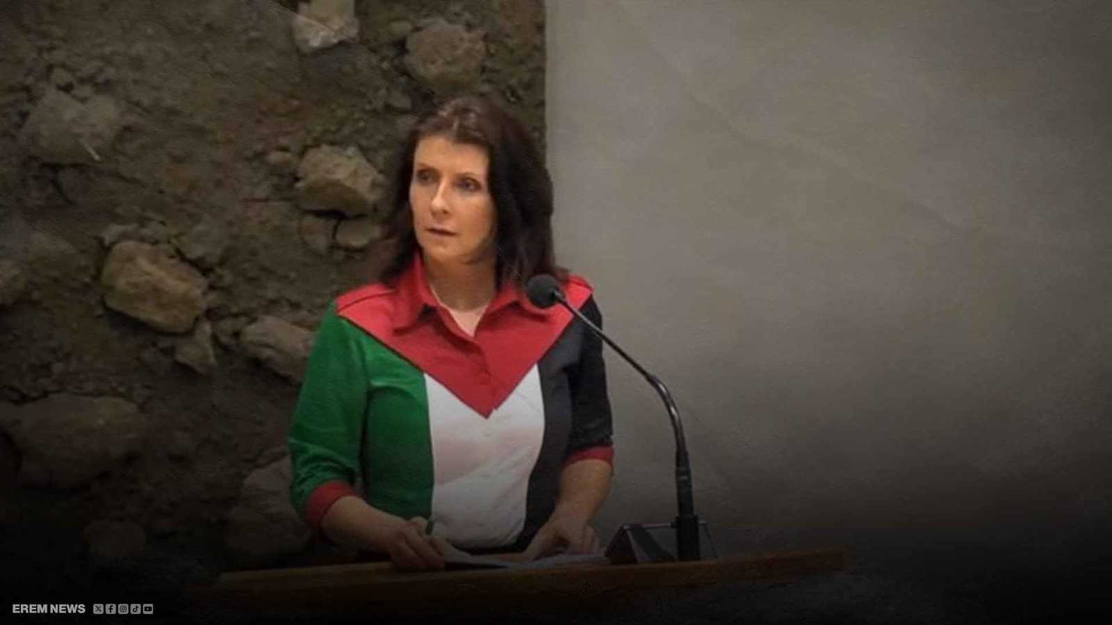 من علم فلسطين إلى البطيخ.. ما قصة النائبة التي هزت برلمان هولندا؟