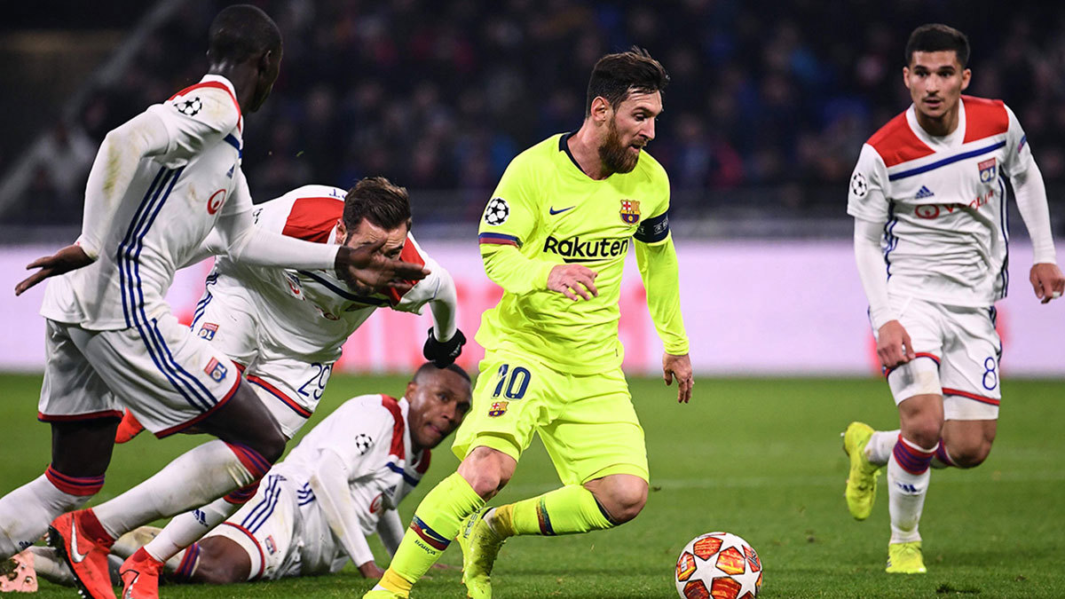 موعد مباراة برشلونة ضد ليون اليوم في دوري أبطال أوروبا