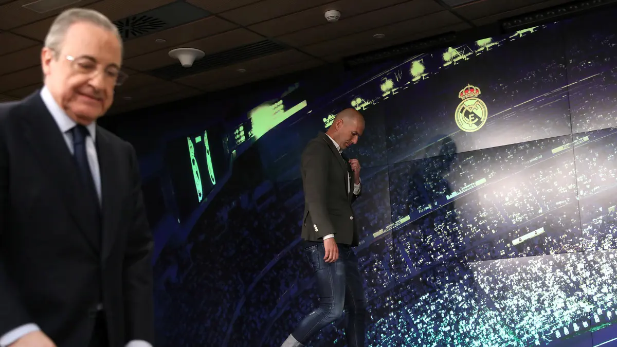 توتر جديد بين زيدان وفلورنتينو بيريز رئيس ريال مدريد