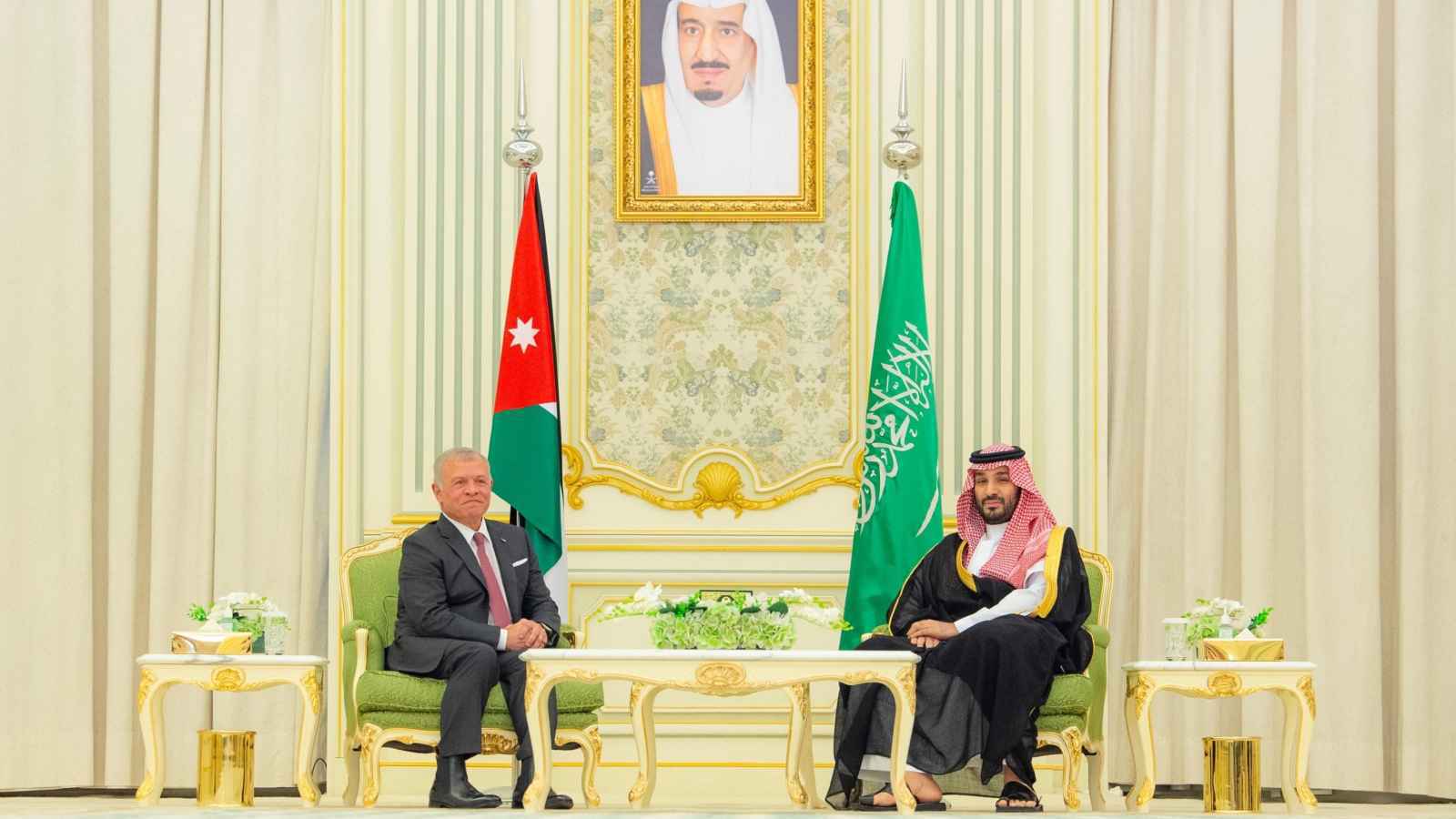 ولي العهد السعودي وملك الأردن يبحثان ملفات التهدئة في غزة ولبنان