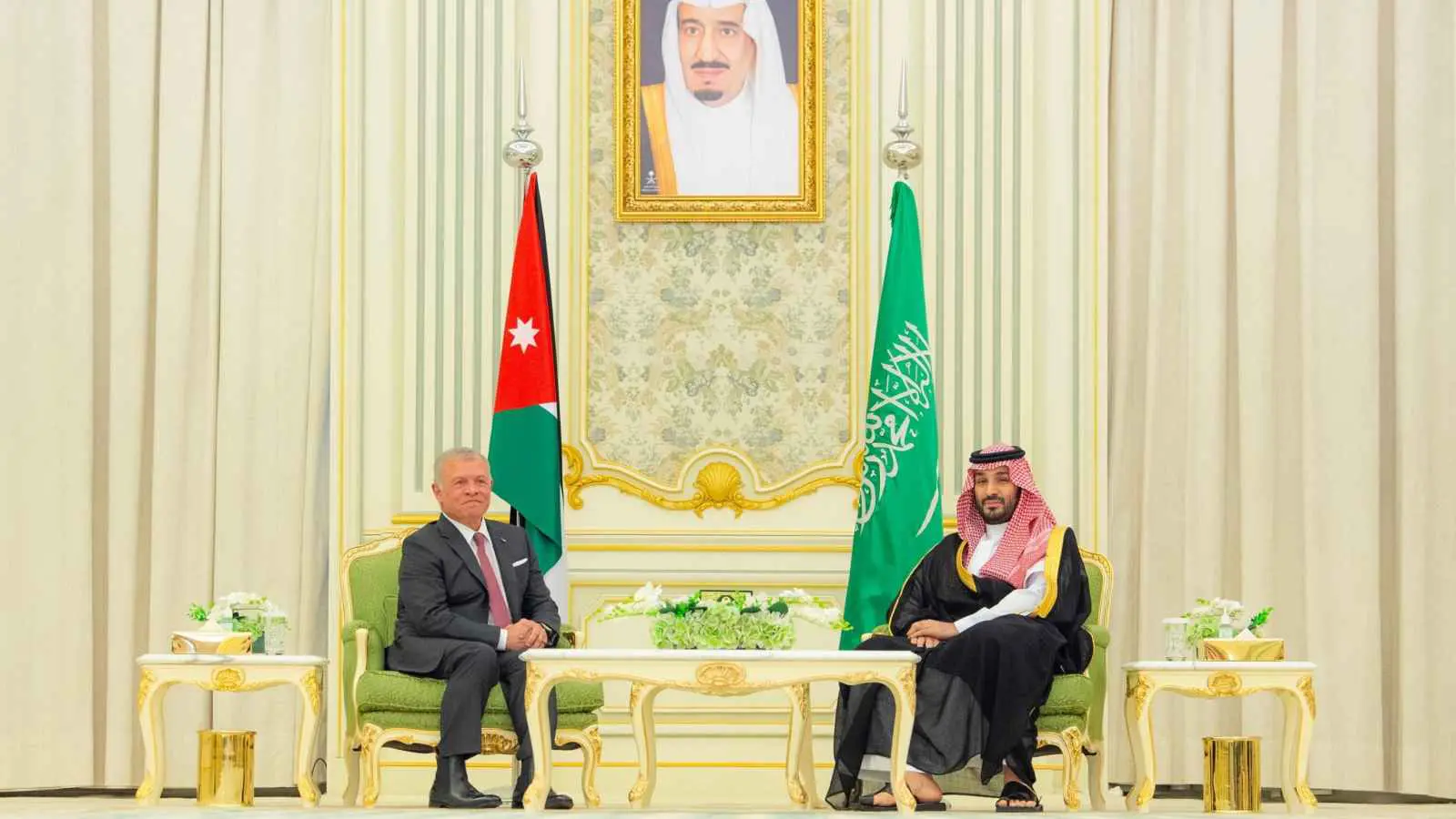 ولي العهد السعودي وملك الأردن يبحثان ملفات التهدئة في غزة ولبنان