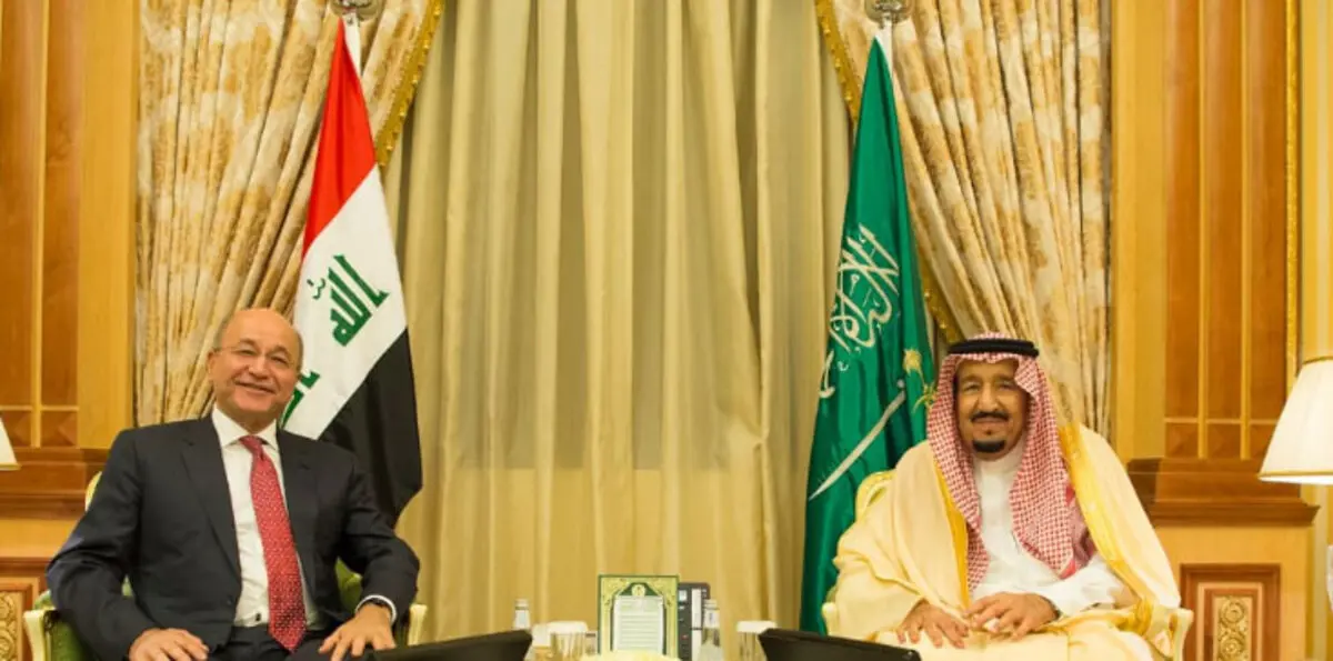 الملك سلمان يلتقي برهم صالح في الرياض (صور)