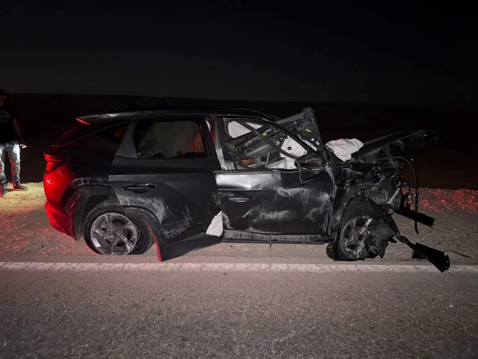 سيارة اسماعيل الليثي في الحادث