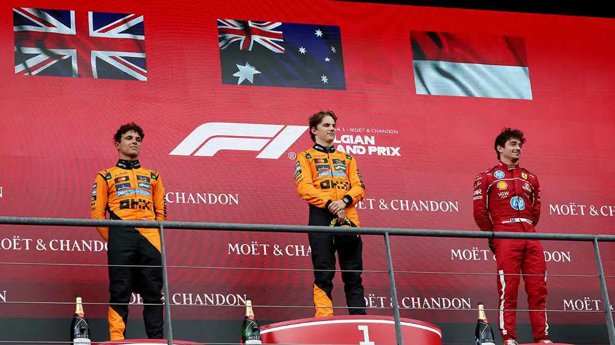 بياستري يهزم نوريس في جائزة بلجيكا الكبرى لفورمولا 1