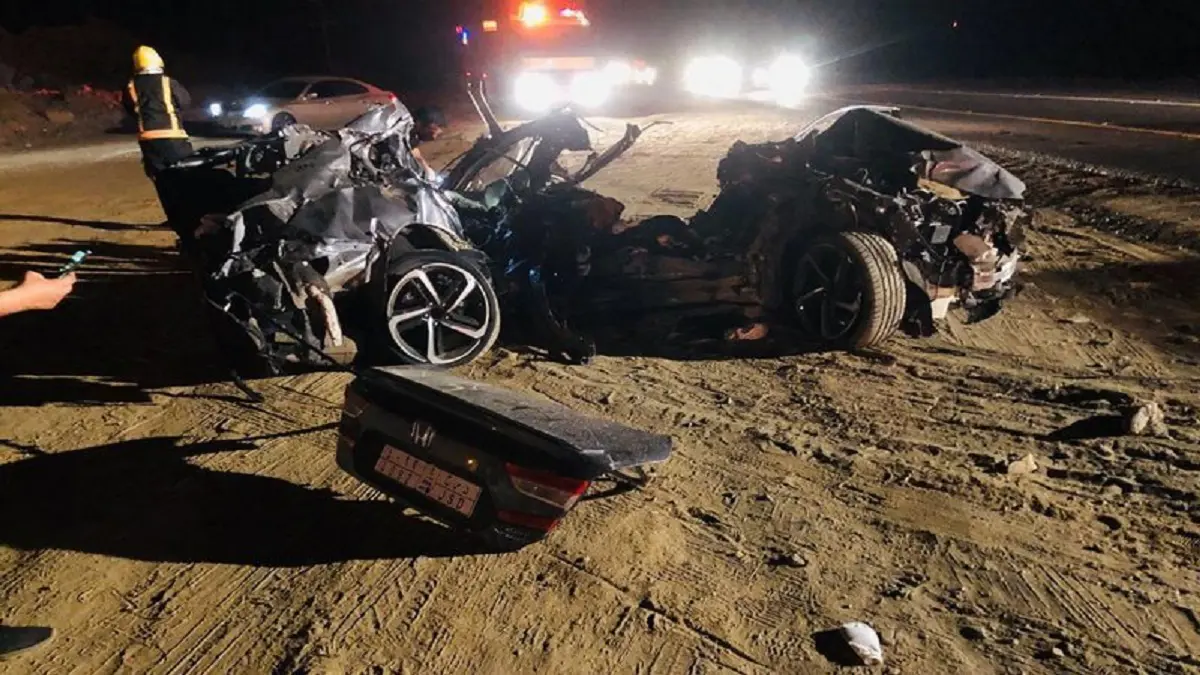 مصرع 5 وإصابة اثنين بحادث سير مروع في "عقبة ضلع" بعسير السعودية (صور)