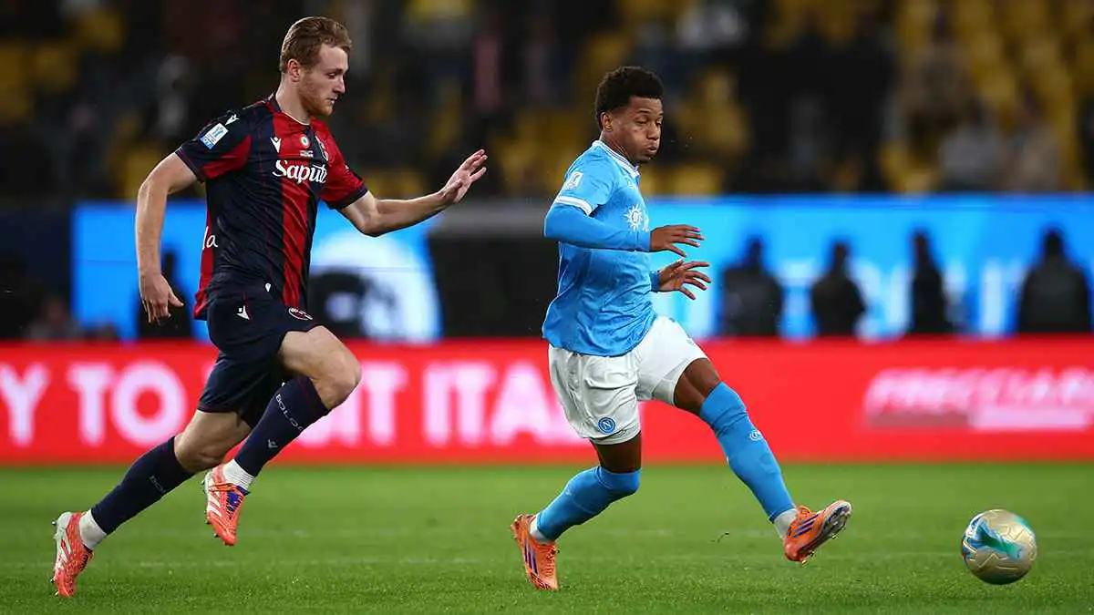 ملخص وأهداف ونتيجة مباراة نابولي ضد بولونيا بنهائي كأس السوبر الإيطالي