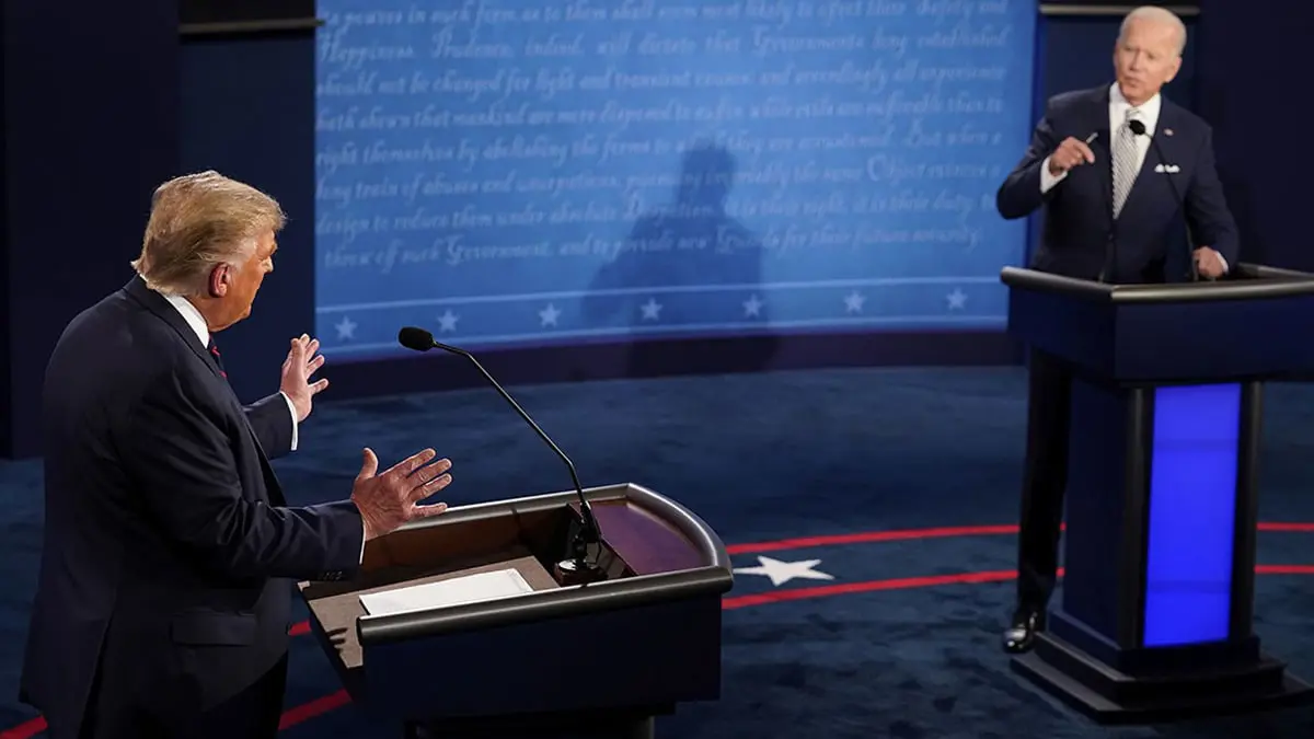 دونالد ترامب يصف جو بايدن بـ"المعتوه"