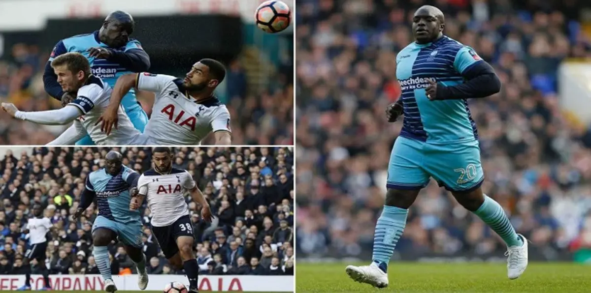 أكينفينوا أضخم لاعب في كأس الاتحاد الإنجليزي (صور)