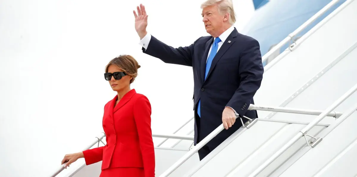 ترامب يصل إلى فرنسا في زيارة تستغرق يومين