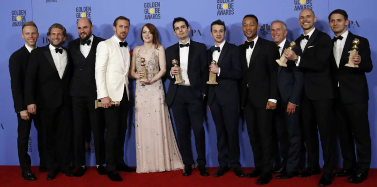 صور.. فيلم "لا لا لاند" يحصد نصيب الأسد من جوائز "جولدن جلوب"