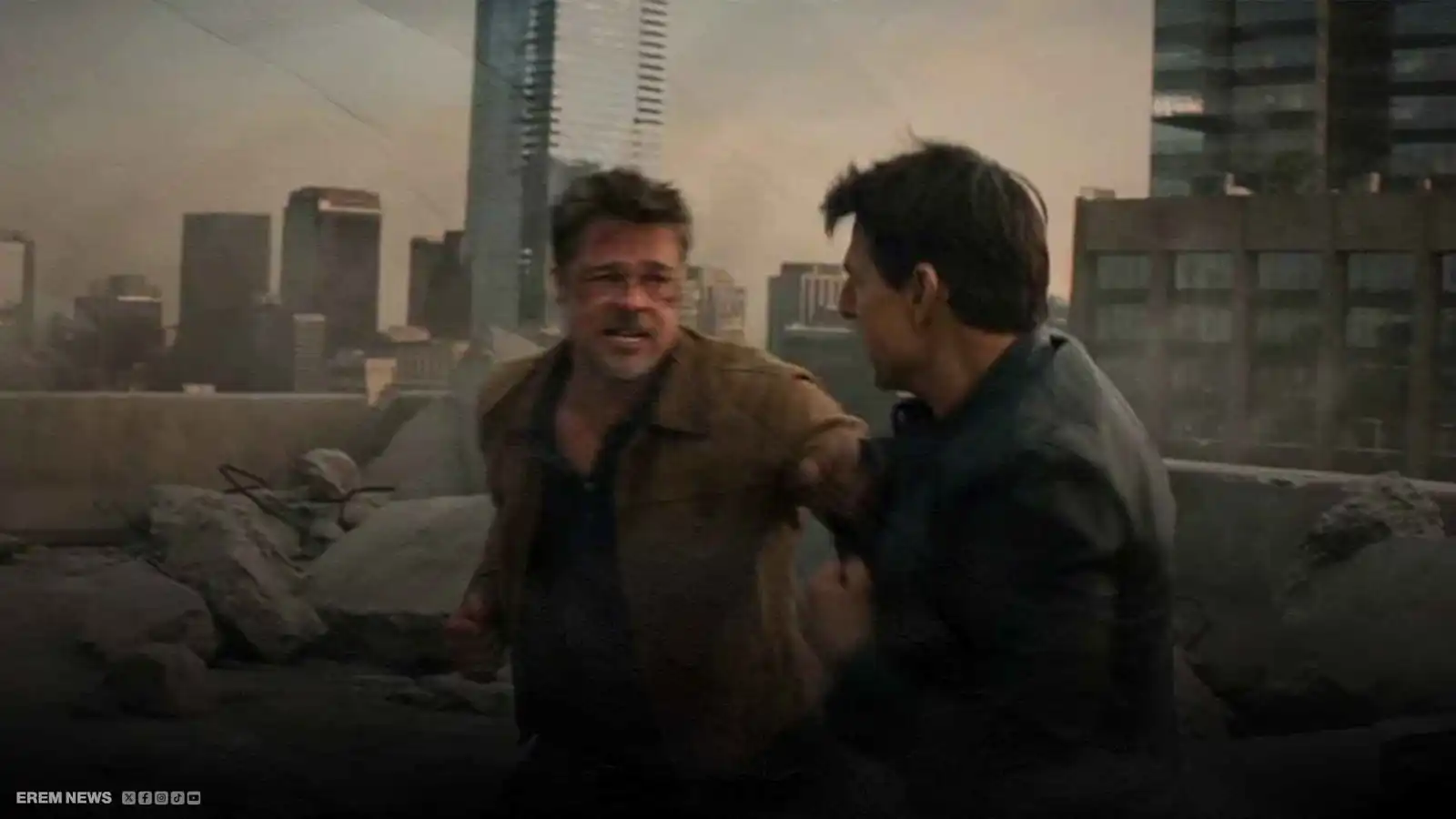 15 ثانية صادمة.. توم كروز وبراد بيت في مواجهة "لم تحدث" (فيديو إرم)