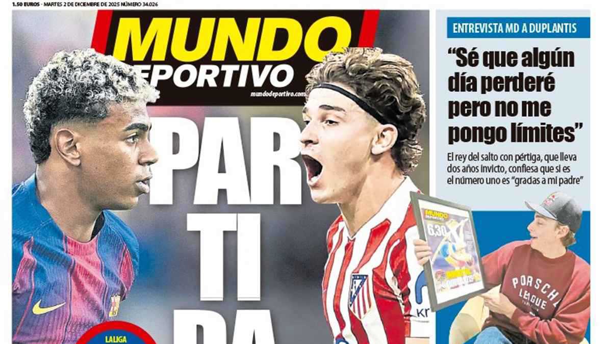 عناوين الصحف الرياضية: قمة أتلتيكو وبرشلونة وبداية نارية لكأس العرب