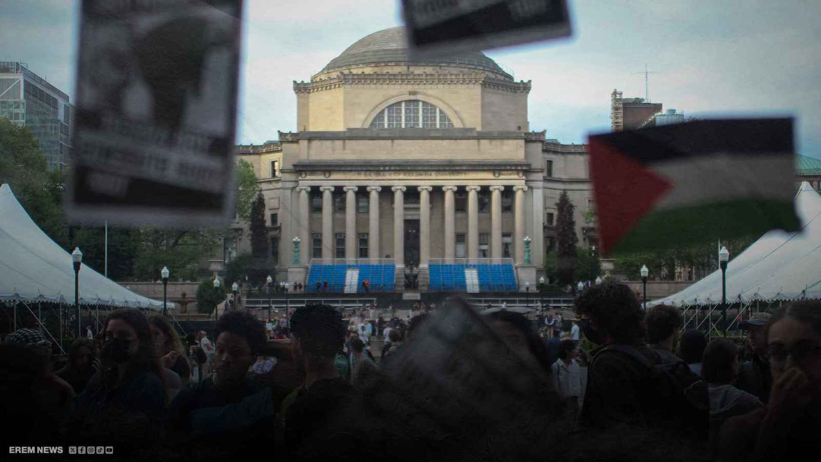 جامعة كولومبيا تشتعل.. اعتقالات في احتجاجات فلسطينية