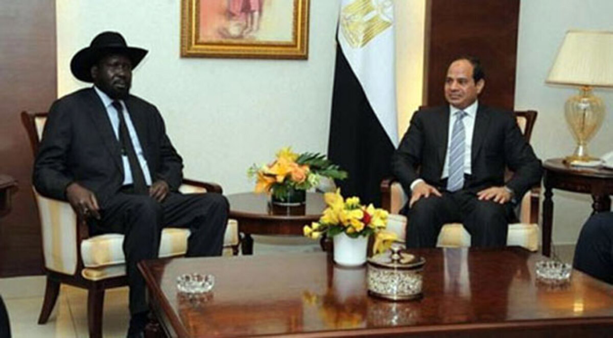 السيسي لسيلفا كير: ندعم استقرار جنوب السودان