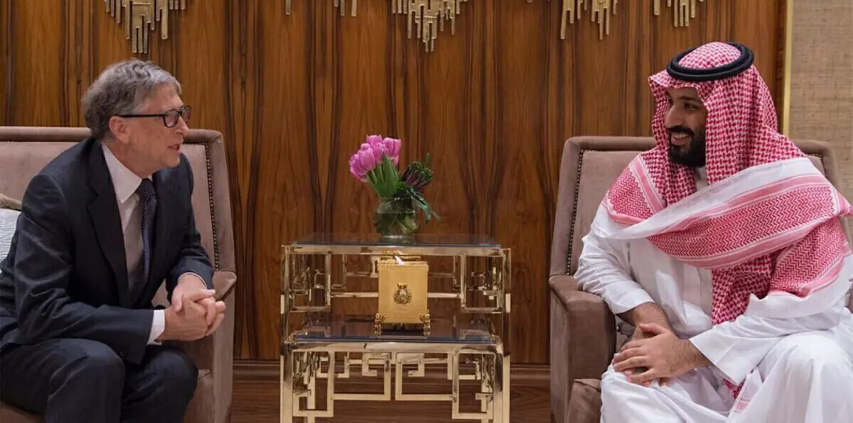 من بينها "نيوم".. محمد بن سلمان يبحث مع بيل غيتس فرص الاستثمار في مشاريع حيوية