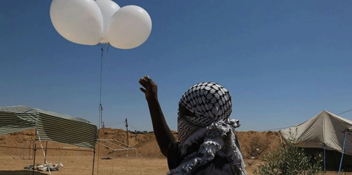 حاملًا مجسمًا للمسجد الأقصى.. بالون فلسطيني متفجر  يصل إلى القدس