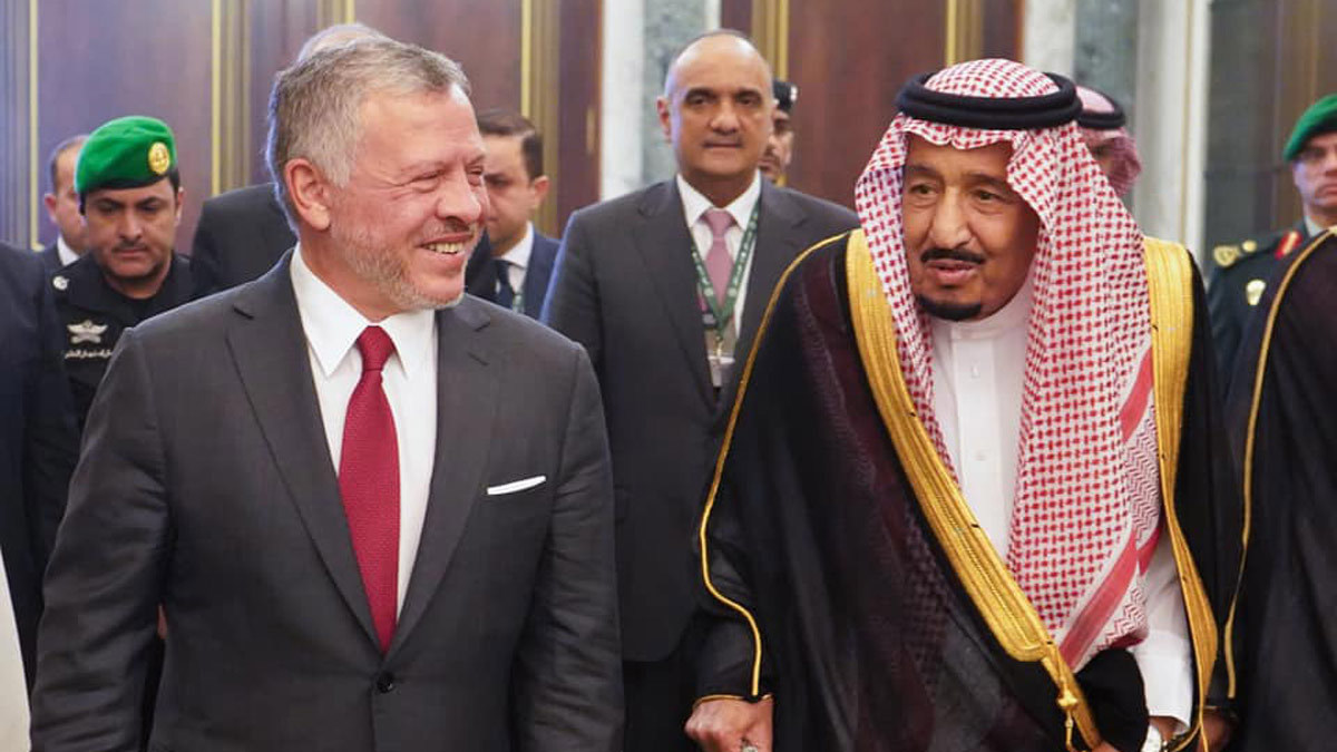 الملك عبدالله من الرياض: أمن السعودية من أمن الأردن