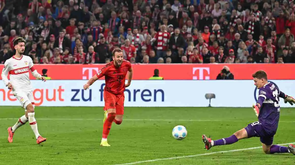 ترتيب هدافي الدوري الألماني: هاري كين يواصل مطاردة عمر مرموش