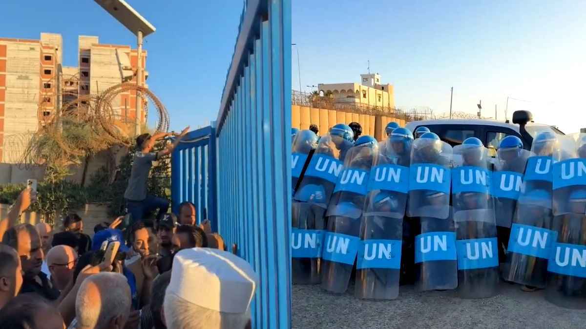 متظاهرون يقتحمون مقر البعثة الأممية في طرابلس الليبية (فيديو)