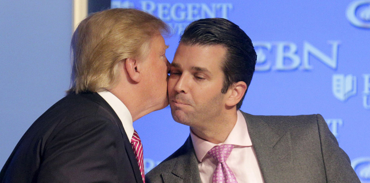 الابن البكر لدونالد ترامب يمثل أمام لجنة المخابرات في مجلس الشيوخ (صور)