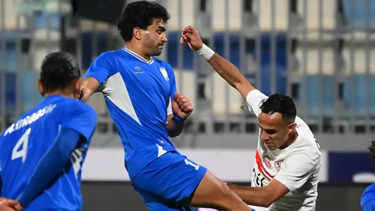 من مباراة الزمالك وسموحة