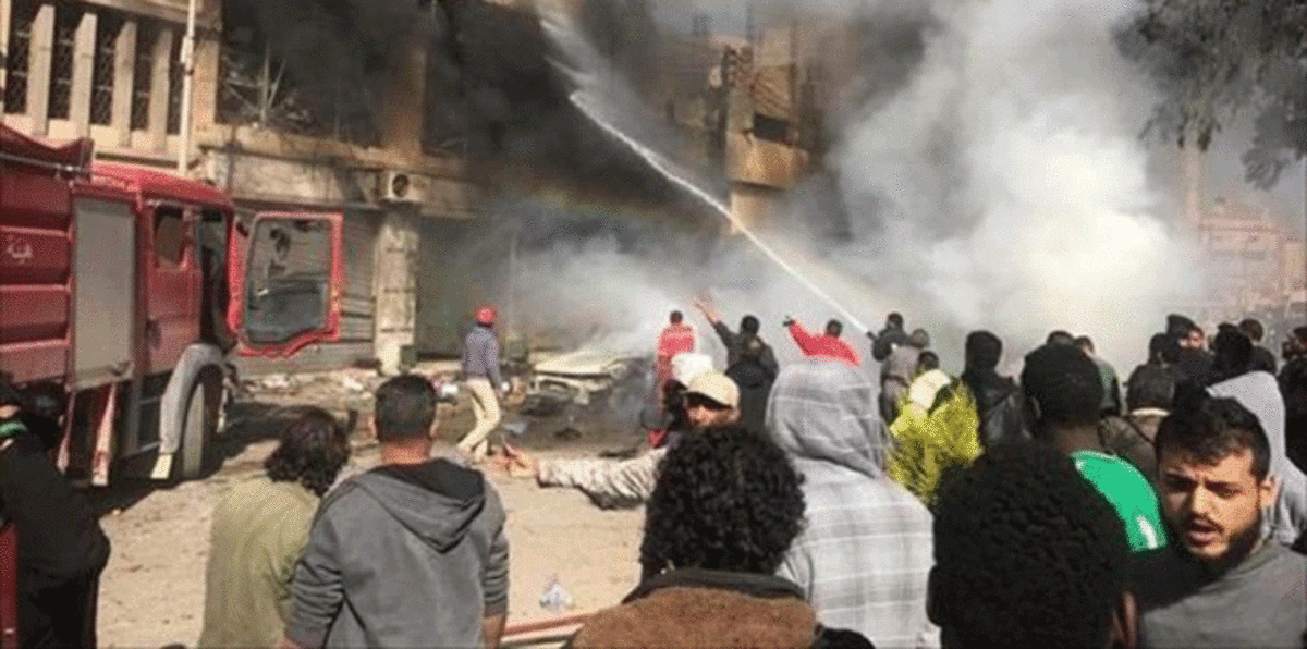 إصابة 6 بينهم وزير داخلية أسبق في تفجير ببنغازي الليبية