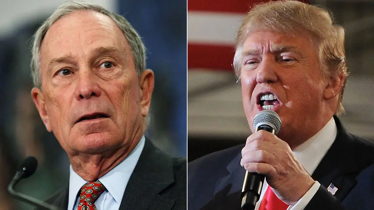 تبادل اتهامات بين ترامب وبلومبرغ الطامح لترشيح الحزب الديمقراطي