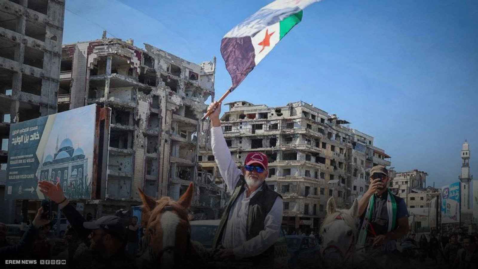 بعد 5500 كم.. حجاج إسبانيا يمرّون من حمص على درب الأجداد (فيديو إرم)