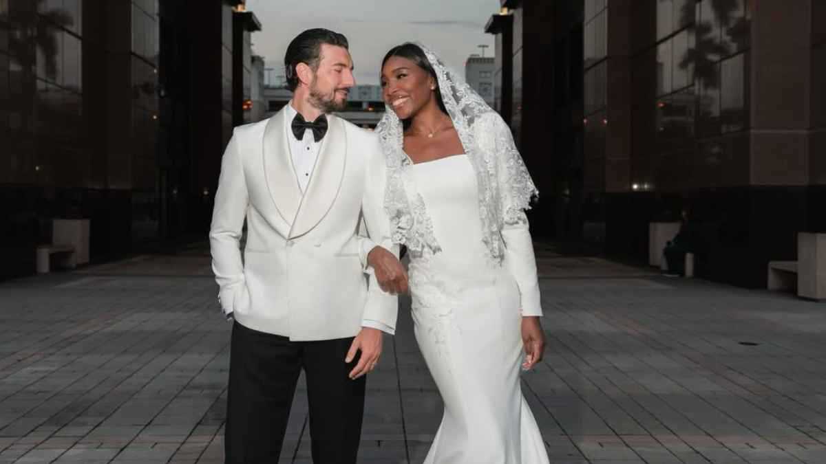 نجمة التنس فينوس ويليامز تعلن زواجها من أندريا بريتي (صور)