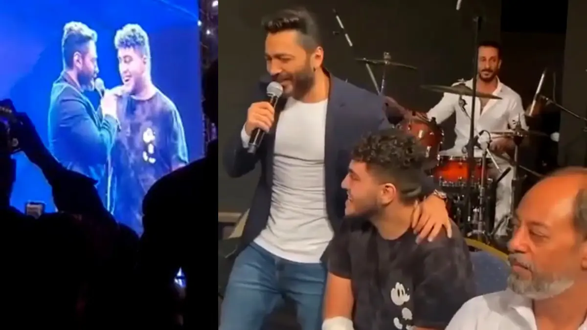 انتقادات واسعة لحفل تامر حسني في الأردن.. وظهور "فتى الزرقاء" يثير الجدل