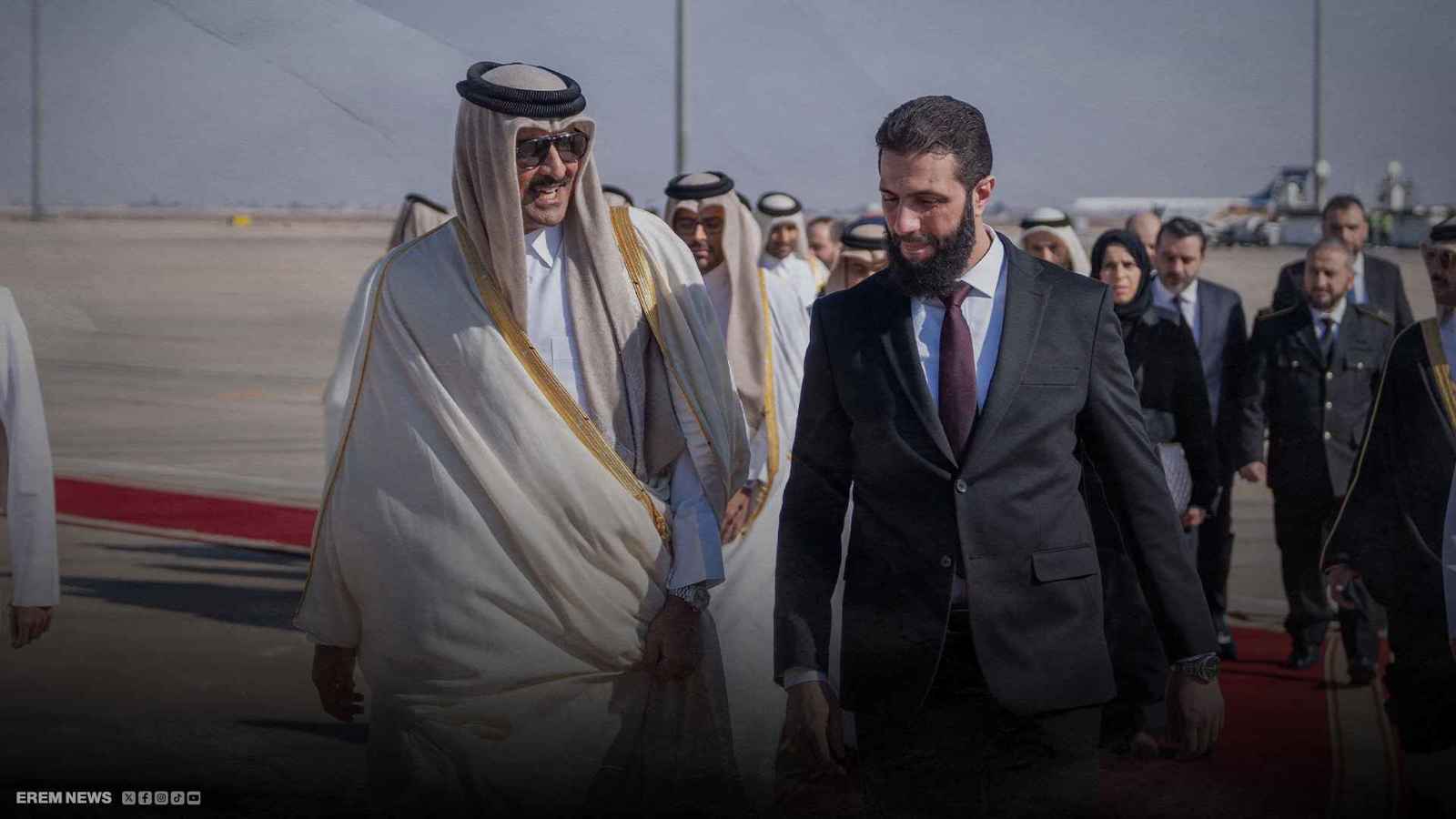 الشرع وأمير قطر