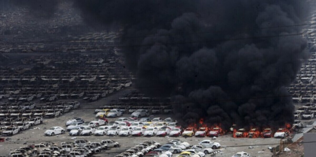 الصين ...محتجون يطالبون بتعويض عن انفجاري تيانجين