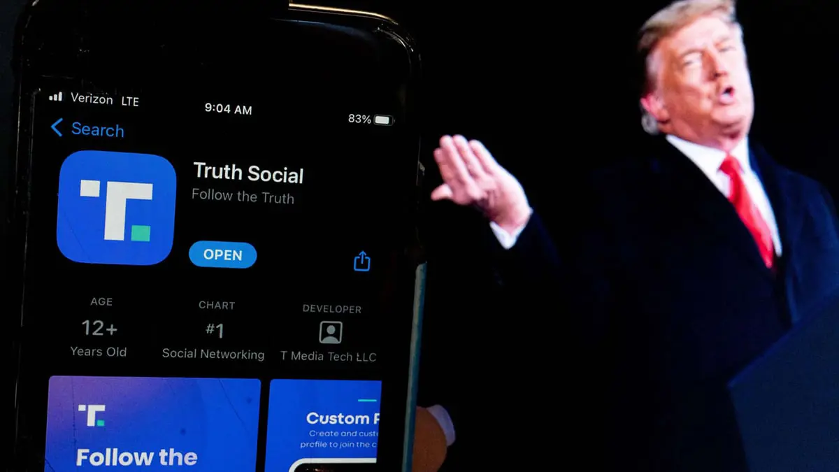 غوغل يسمح لشبكة "تروث سوشال" بعرض تطبيقها على متجره