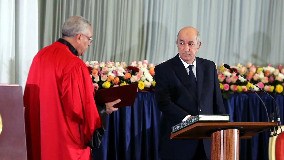 عبد المجيد تبون يؤدي اليمين الدستورية رئيسًا للجزائر (فيديو)