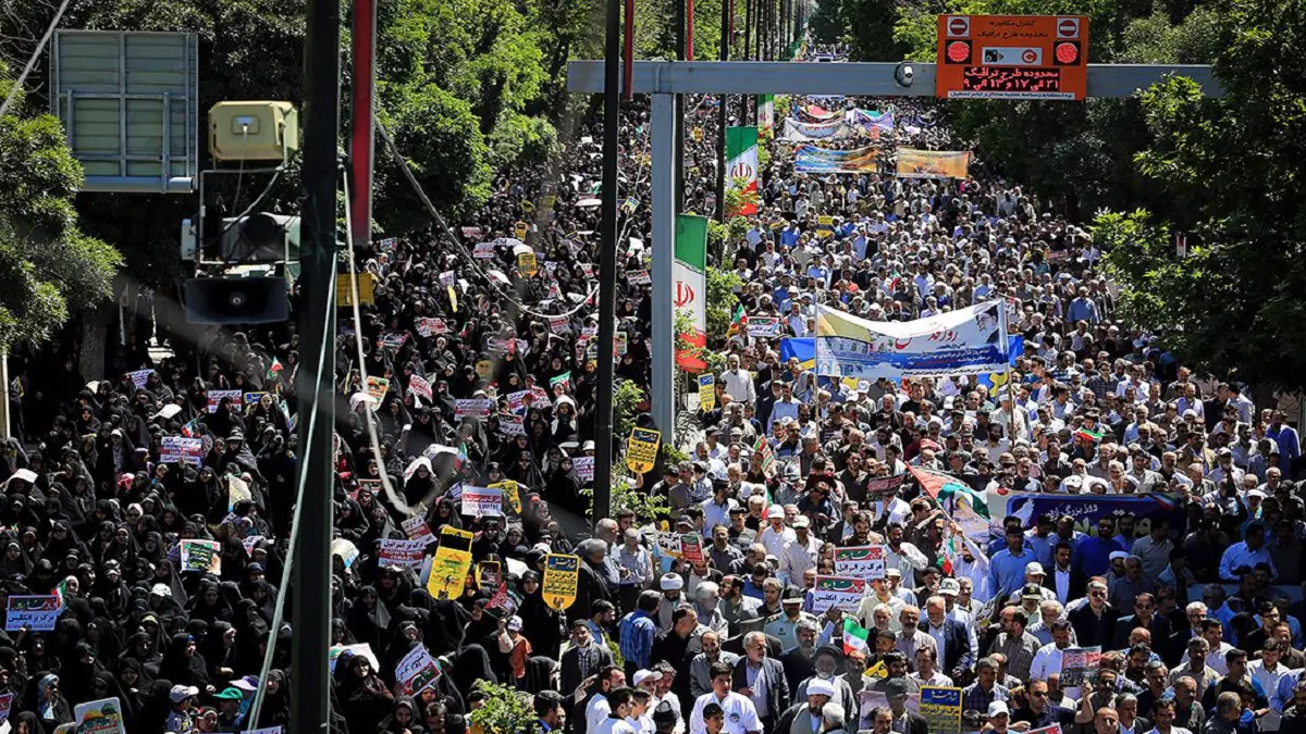 في "يوم القدس"..مسيرات في إيران والعراق تؤيد الفلسطينيين وترفض "صفقة القرن"