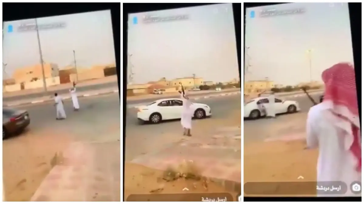 القبض على 4 سعوديين تباهوا بإطلاق النار في الرياض (فيديو)