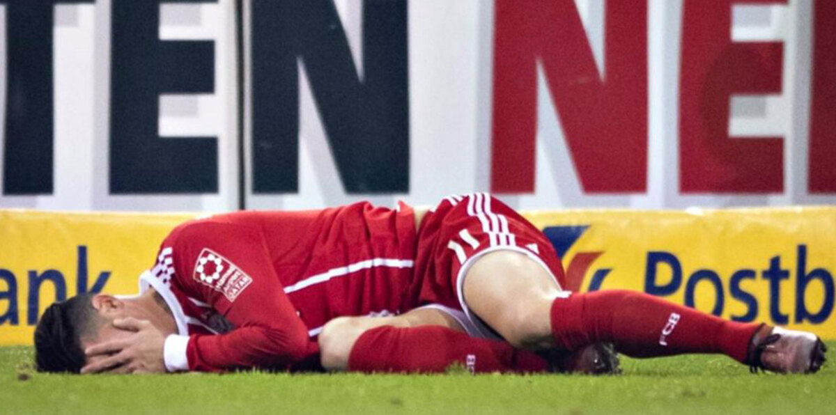 اشتباه في تعرض رودريغيز لاعب بايرن ميونخ لارتجاج في المخ