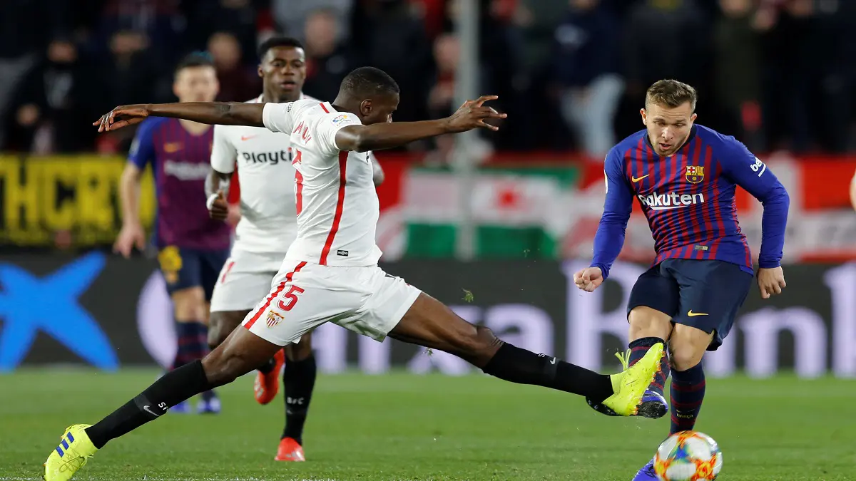 أهداف مباراة برشلونة وإشبيلية.. 2/0 للفريق الأندلسي (فيديو)