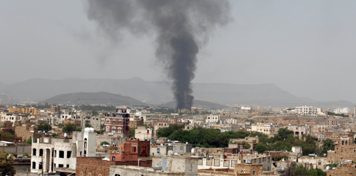 انفجارات عنيفة في صنعاء نتيجة غارات للتحالف العربي