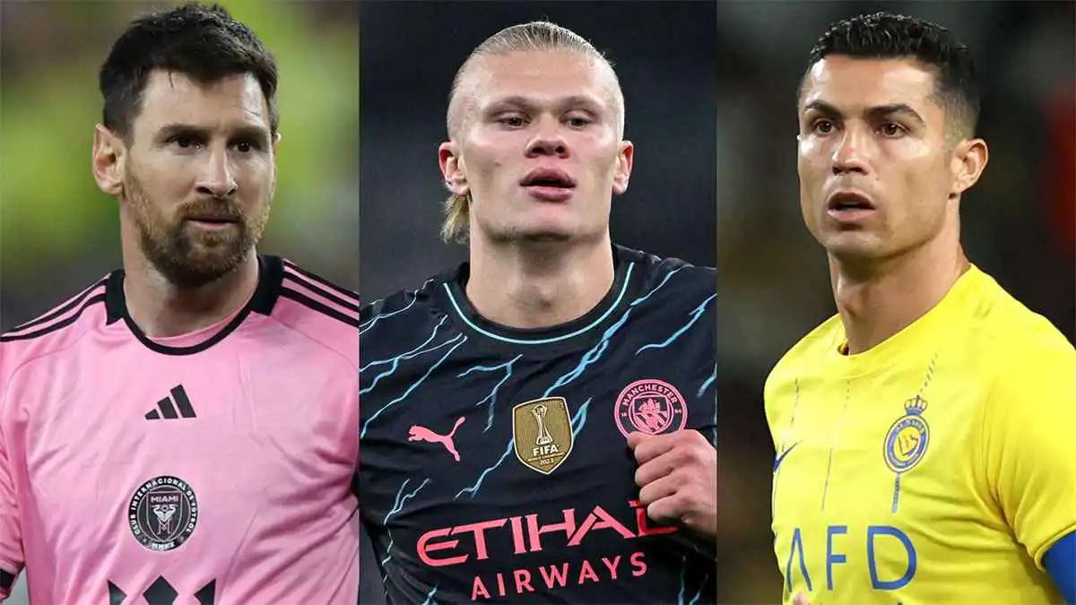 غوارديولا يوضح ما يحتاجه هالاند ليصبح مثل ميسي وكريستيانو رونالدو