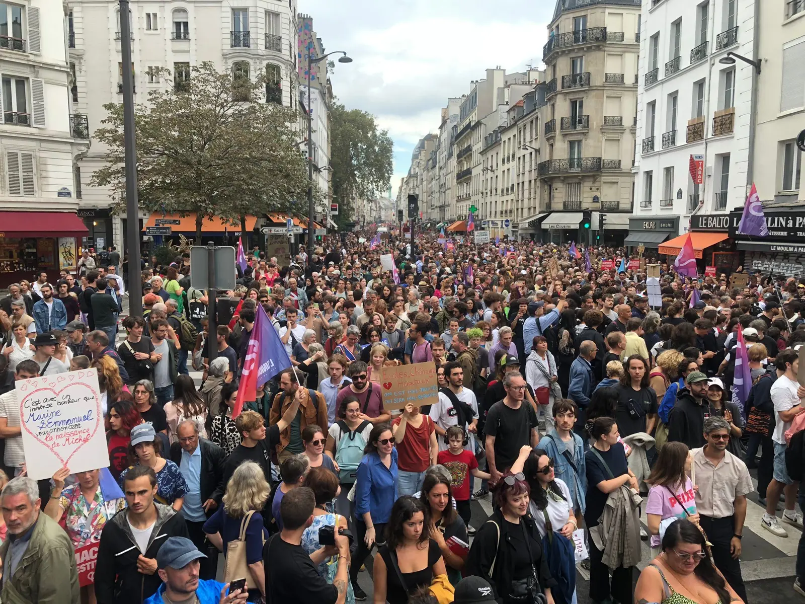 جانب من المظاهرات في فرنسا