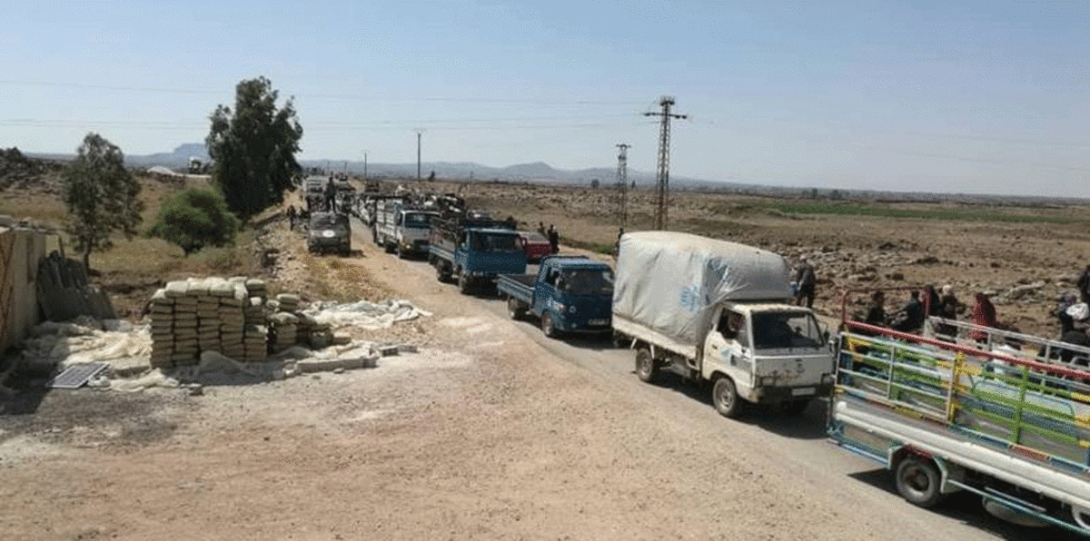 مئات النازحين عالقون على حدود الأردن إثر قصف النظام وحلفائه للجنوب السوري‎