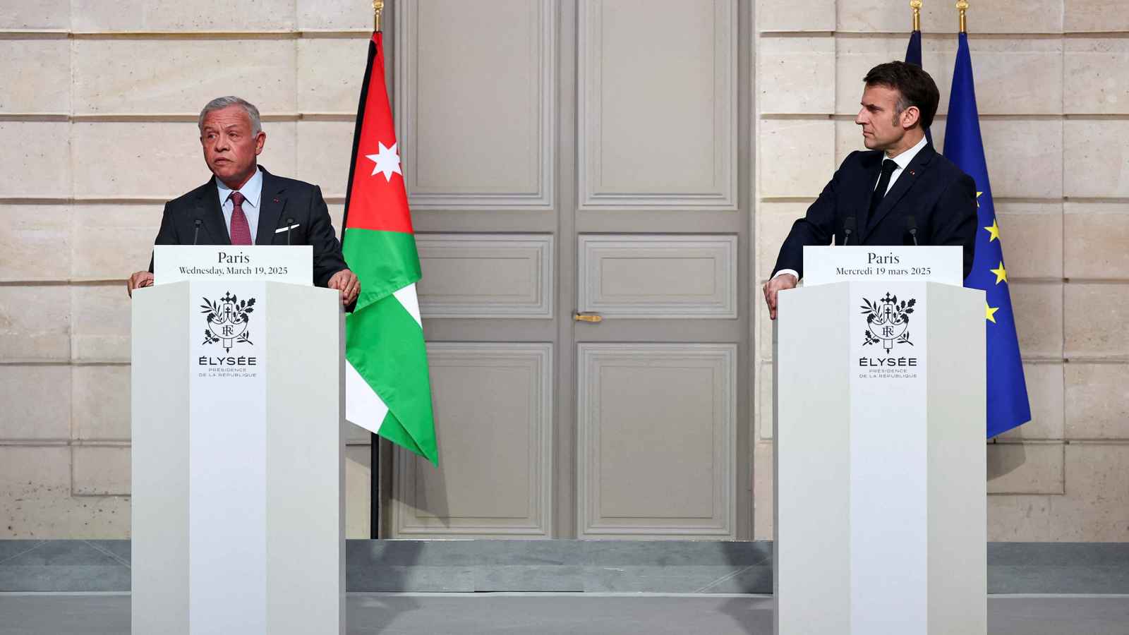 ملك الأردن: التهجير من غزة والضفة سيفاقم الفوضى وعدم الاستقرار