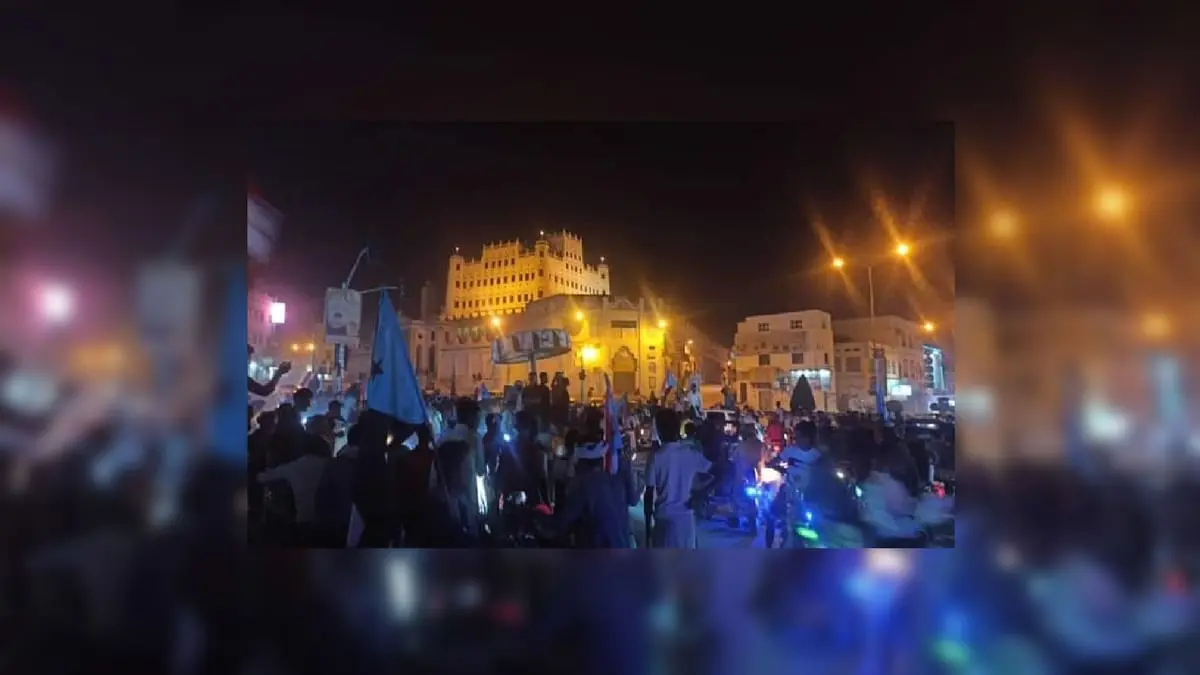 تظاهرة حاشدة في سيئون رفضا لتواجد قوات المنطقة العسكرية الأولى‎‎ بحضرموت